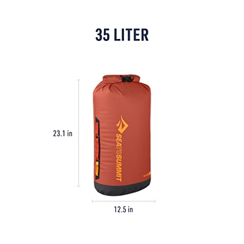 Sea to Summit Big River Dry Bag, Heavy-Duty Dry Storage, 35 Liter, Picante Red