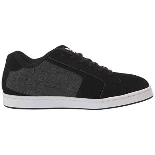 DC Men's Net Skate Casual Shoe, Black/Armor/Black, 13