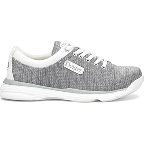 Dexter Womens Ainslee Bowling Shoes Wide Width - Grey/White 10
