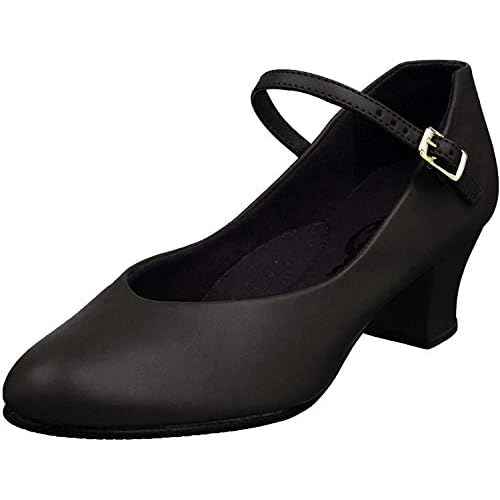Capezio Women's Jr. Footlight Character Shoe,Black,9.5 M US