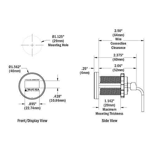 Blue Sea Systems Mini OLED Meters for Marine, RV and More
