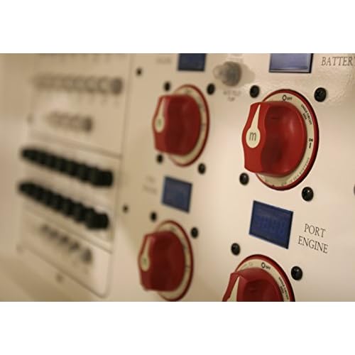 Blue Sea Systems 6006 m-Series ON/OFF Battery Isolator Switch with Locking Key, Red