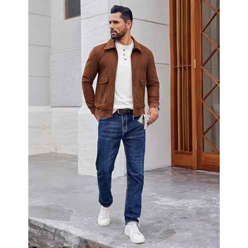 Ekouaer Mens Henley Long Sleeve Shirts Waffle T-Shirt Lightweight Thermal Undershirts S-XXL