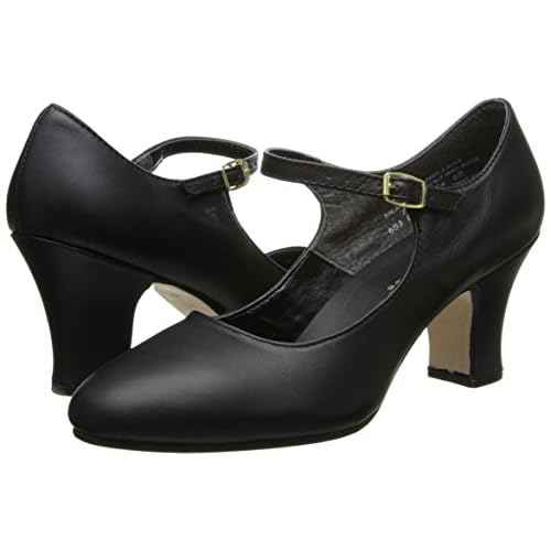 Capezio Manhattan Character Shoe, Black, 4 M