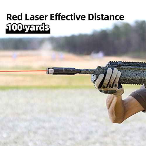 EZshoot Bore Sight Kit Bright Green or Red Dot BoreSighter with Big Button Switch for .17 to 12GA Caliber