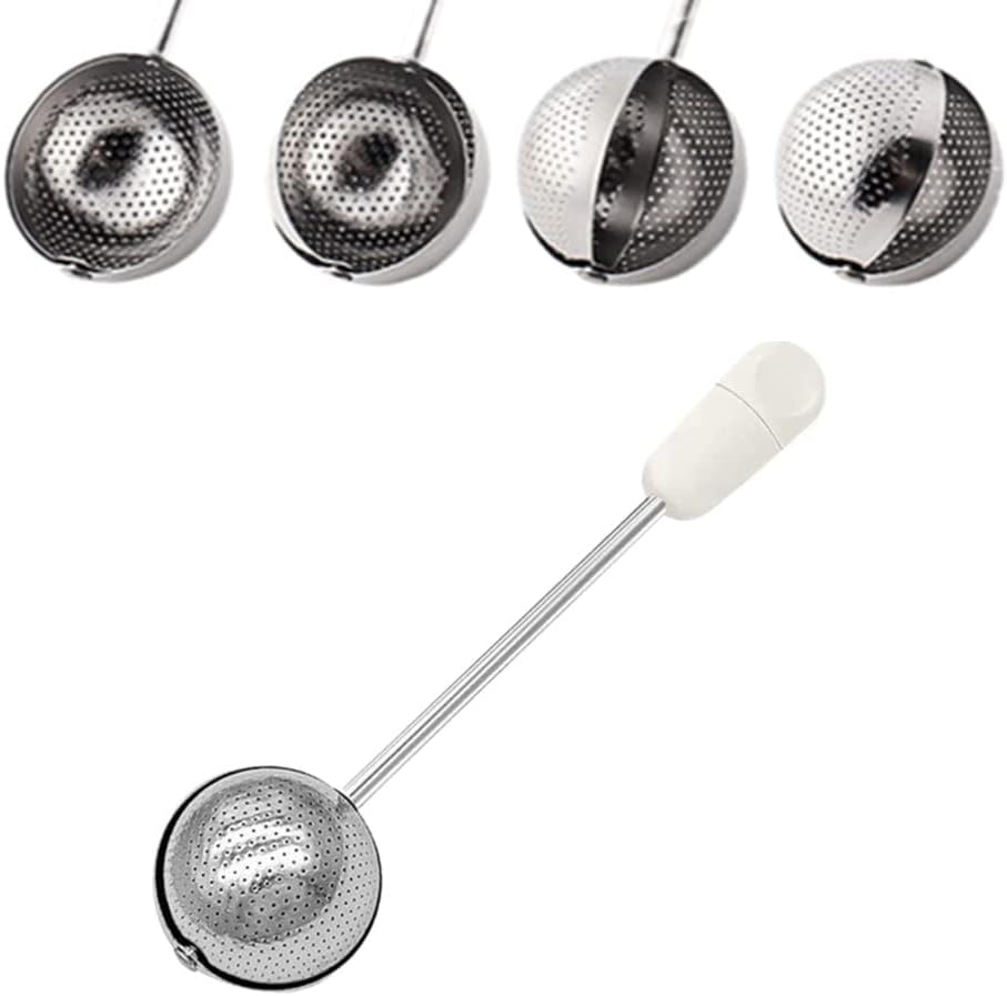 Regine Switzerland Sugar Shaker Duster Wand - Stainless Steel Flour & Spice Dispenser | Easy One-Handed Operation (White)