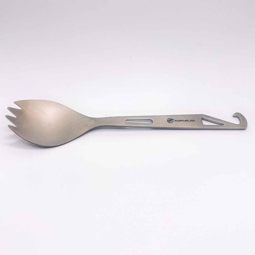 FlipFuel Ultra-Light Titanium Spork for Backpacking & Camping