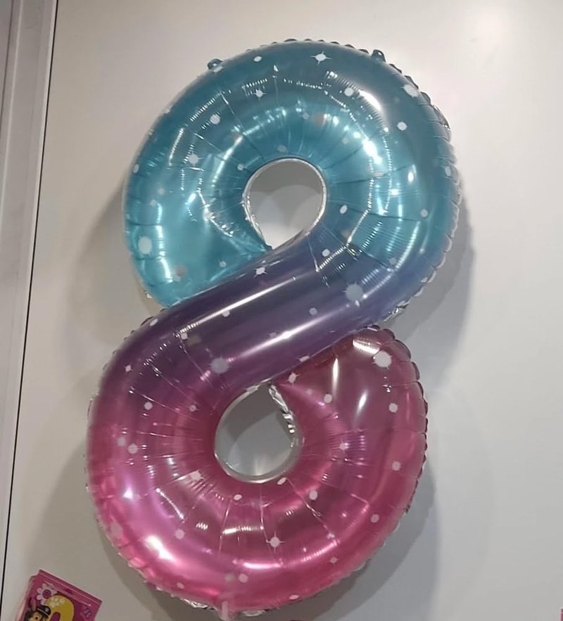 Starry Sky 3 Balloon, Number Balloons 40 Inch, 3rd Birthday Decorations for Kids Girls Women Party Supplies for Party Decorations, Number 3 Balloon