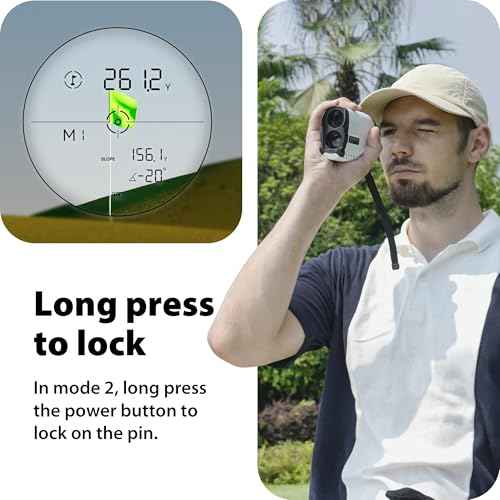 Gogogo Sport Vpro GS24 Golf & Hunting Laser Rangefinder, 7X Magnification, 1200 Yard Distance Measuring Range Finder with High-Precision Flag Pole Locking Vibration Function Slope Mode Continuous Scan