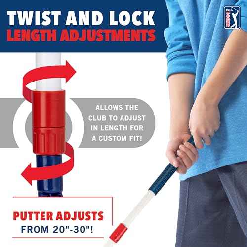 Franklin Sports PGA Whirlball Putting Green Golf Game - Golf Putter Game Set with Whirlball Target + Putting Matt - Adjustable Putter & 6 Foam Balls - Fun Indoor Set for Adults + Kids