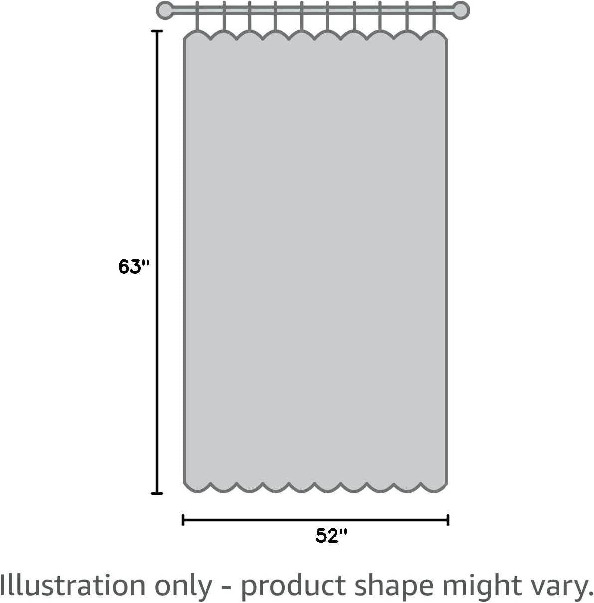 MIULEE 100% Blackout Linen Textured Curtains - Thermal Insulated Cream Drapes | Room Darkening 52 x 63 Inch (2 Panels)
