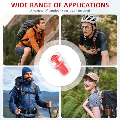 4-Pack Silicone Bite Valve Replacement Nozzles Compatible with Osprey Hydration Bladders, Hydraulics Bite Valve Replacement for Water Reservoir
