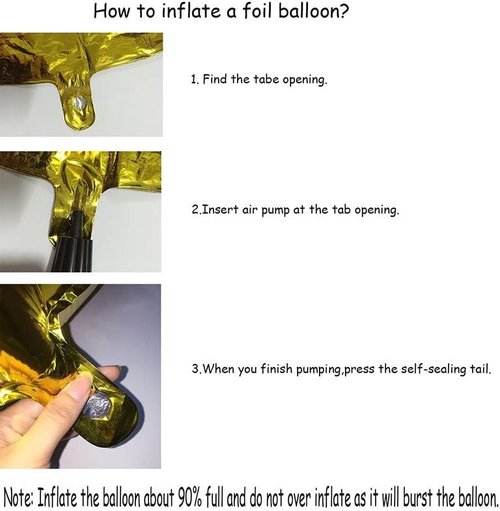GOER Jumbo Number 10 Balloons - 42 Inch Black Foil Helium Balloons for 10th Birthday & Anniversary Decorations
