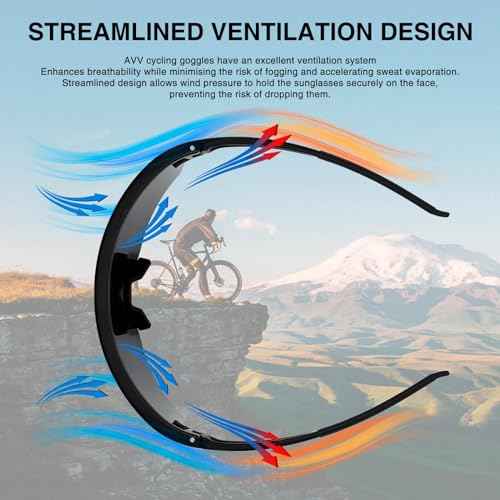 AVV Baseball Sunglasses - Polarized UV400 Cycling Glasses Men Women & Youth, Running Sunglasses for Sports Fishing & Bike