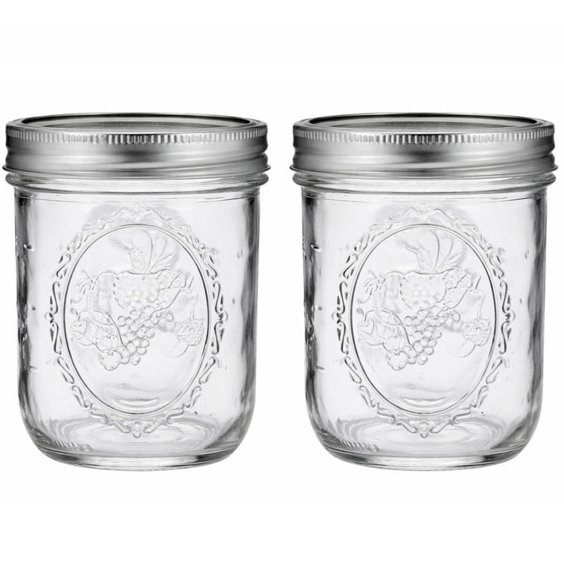 Wide Mouth 16 oz Mason Jars with Lids and Bands - 2 Pack - Packed in North Mountain Supply ImpactGuard Box - BPA-Free, Made in the USA – for Canning, Freezing, Storing, and More