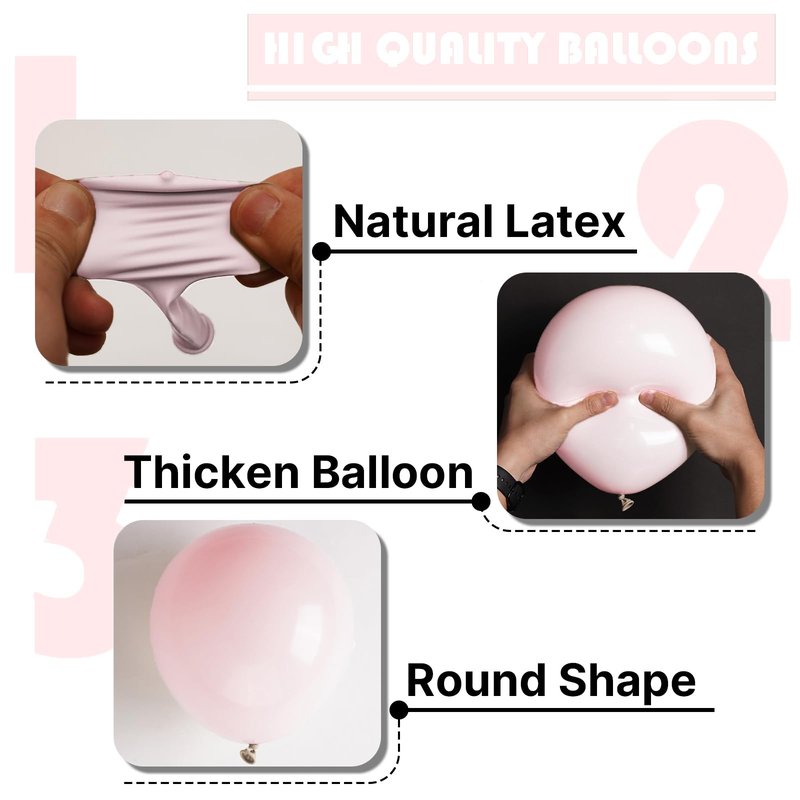PartyWoo Pale Pink Balloons 100pcs 12 Inch Light Pastel Baby Pink Latex Helium Balloons for Birthday Engagement Bachelorette Baby Shower Easter Princess Butterfly Theme Party Decorations Pink-Q01