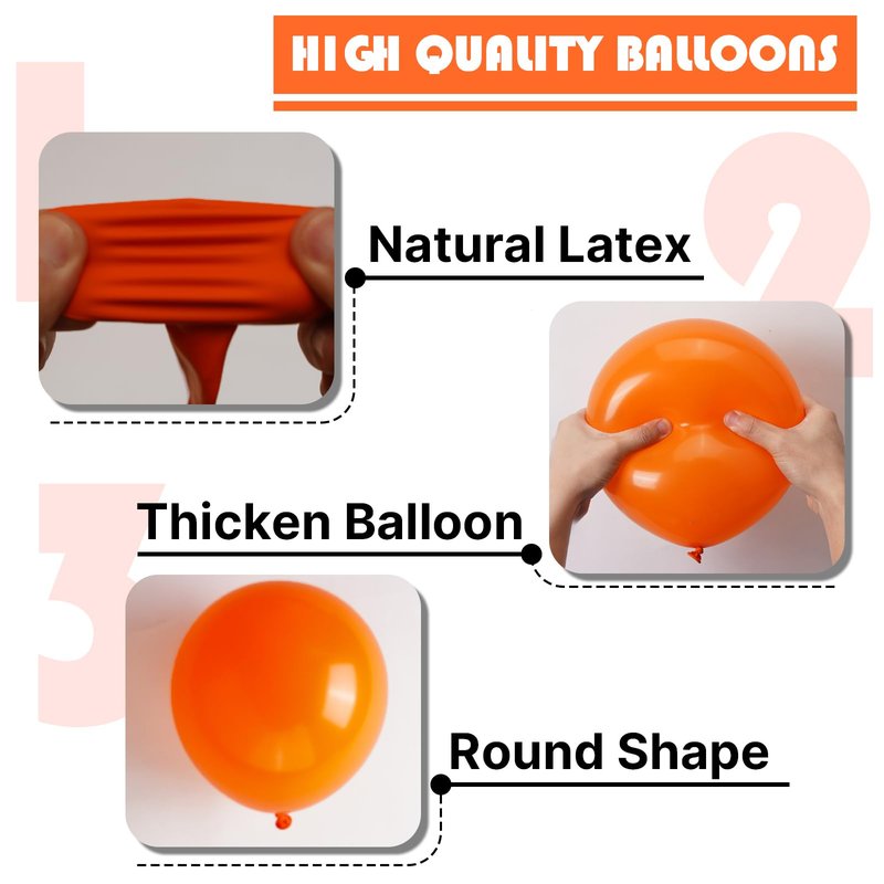 PartyWoo Orange Balloons 100pcs 12 Inch Fall Latex Helium Balloons for Birthday Baby Shower Graduation Tangerine Little Cutie Pumpkin Tropical Sunshine Boho Theme Party Decorations Orange-Y9