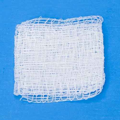 Henry Schein 100% Cotton Woven All-Gauze Sponge 2x2 12 Ply Non-Sterile Square for Wound Dressing Gauze Sponge-Pads for Wound Care & Home First Aid Kits, 200 / Pack