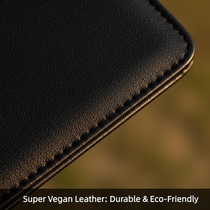 UDPARSCO Golf Scorecard Holder & Yardage Book Cover – Premium Vegan Leather Golf Accessories Case | Ultra-Slim Waterproof Keeper with Pencil Holder | Fits Standard USGA Cards & Yardage Books