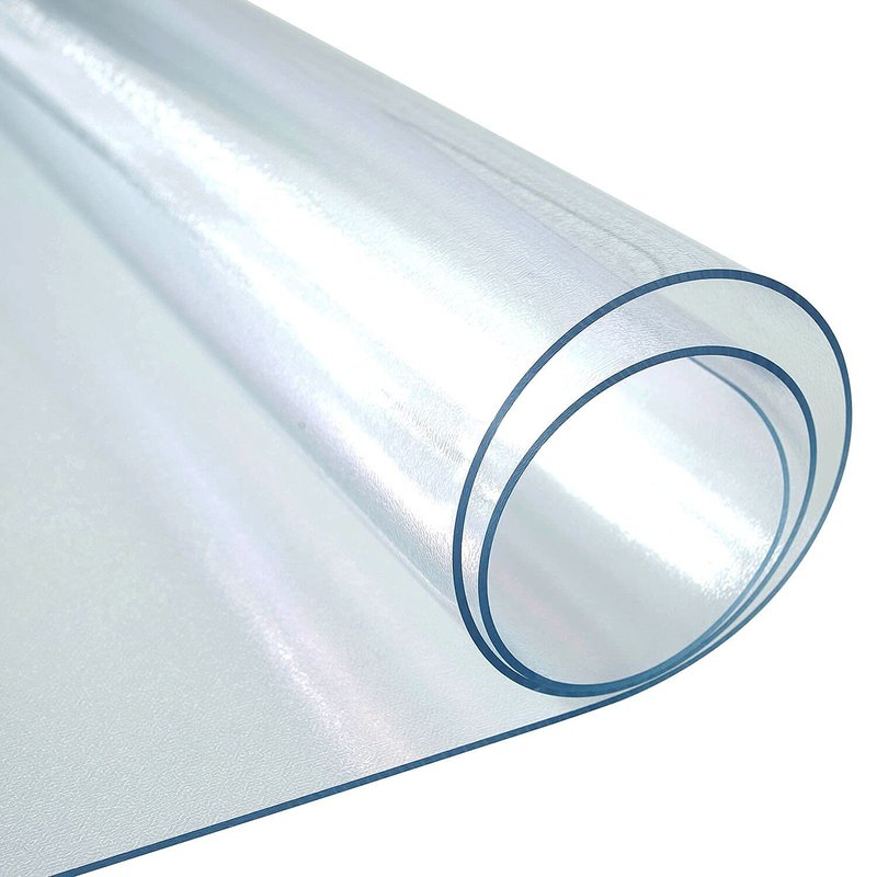 LovePads Frosted Table Cover Protector 44 x 96 Inch, 1.5mm Thick Plastic Table Cover, Table Protector for Dining Room Table, Waterproof Vinyl Tablecloth Table Pad Mat for Kitchen, Writing Desk