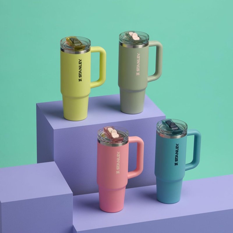 STANLEY Quencher ProTour Flip Straw Tumbler with Leakproof Lid 30 oz | Built-In Straw and Handle | Cup Holder Compatible for Travel | Insulated Stainless Steel Cup | BPA-Free | Prickly Pear
