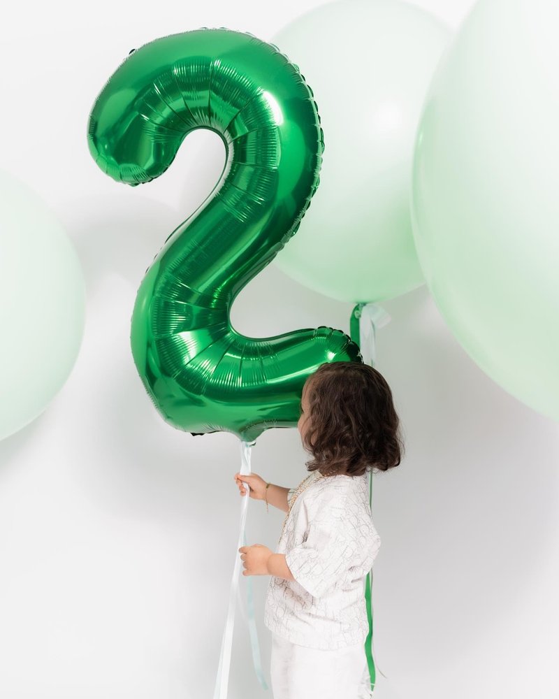Green Number 25 Balloon 40 inch, 25 Number Balloons, 25th Green Birthday Decorations, 25 Year Old Women Men Party Supplies, St. Patrick's Day Games Theme Birthday Decorations