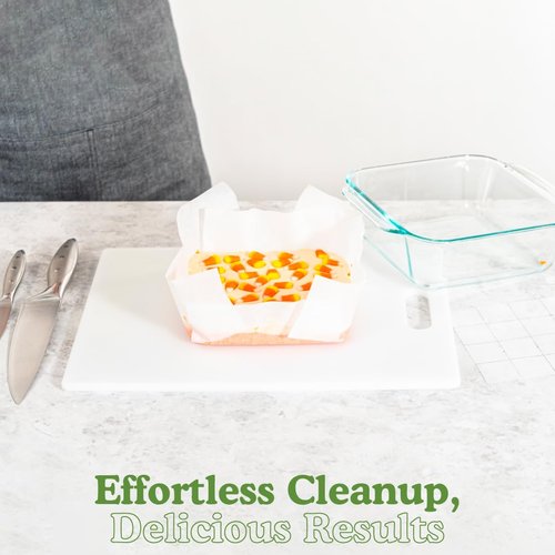 egency Wraps Parchment Paper For Non-Stick Cooking and Baking, Lining Cookie Sheets, Cake Pans, Air Fryer and Microwave safe, Greaseproof, white, 20ft Roll (pack of 1)