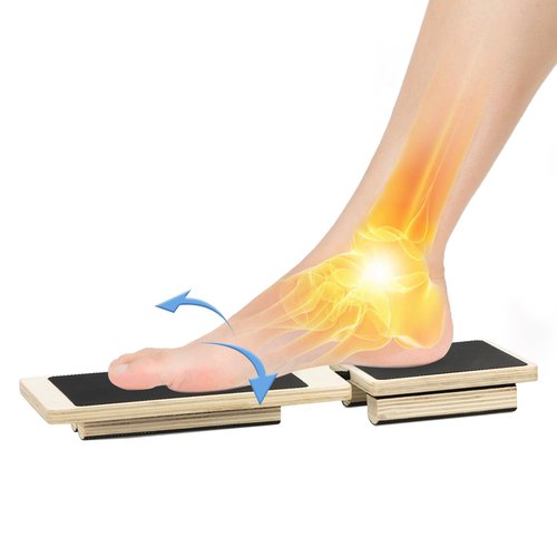 DiDiBirDi 2 PCS Ankle Balance Board Set,Ankle Foot Strengthener Exerciser - Rotatable Stability Trainer with Textured Surface for Exercise & Coordination