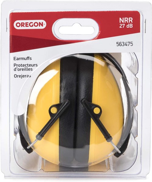Chainsaw Earmuffs for Hearing Protection - Oregon 563475, Yellow Safety Headphones