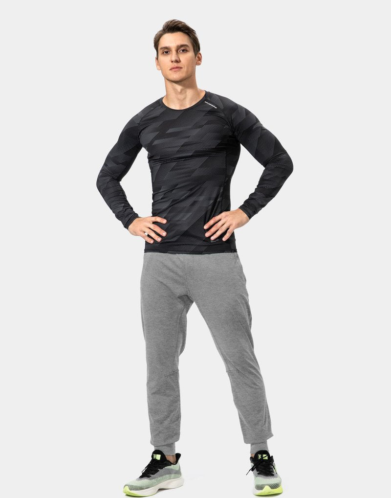 G Gradual Men's Sweatpants with Zipper Pockets Athletic Pants Traning Track Pants Joggers for Men Soccer, Running, Workout(Heathered Pitch Gray Light,S)