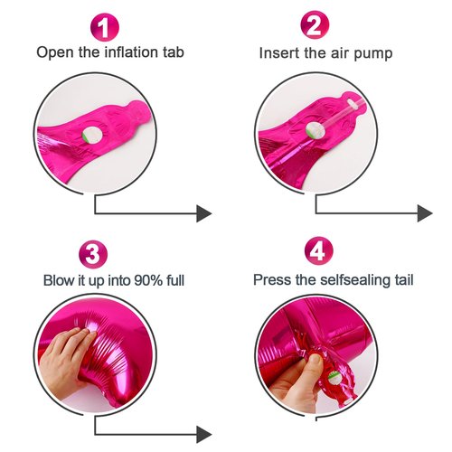 Hot Pink Number 16 Balloons 40 inch, 16 Number Balloons, 16th Birthday Decorations for Girls 16 Year Old Hot Pink Party Supplies