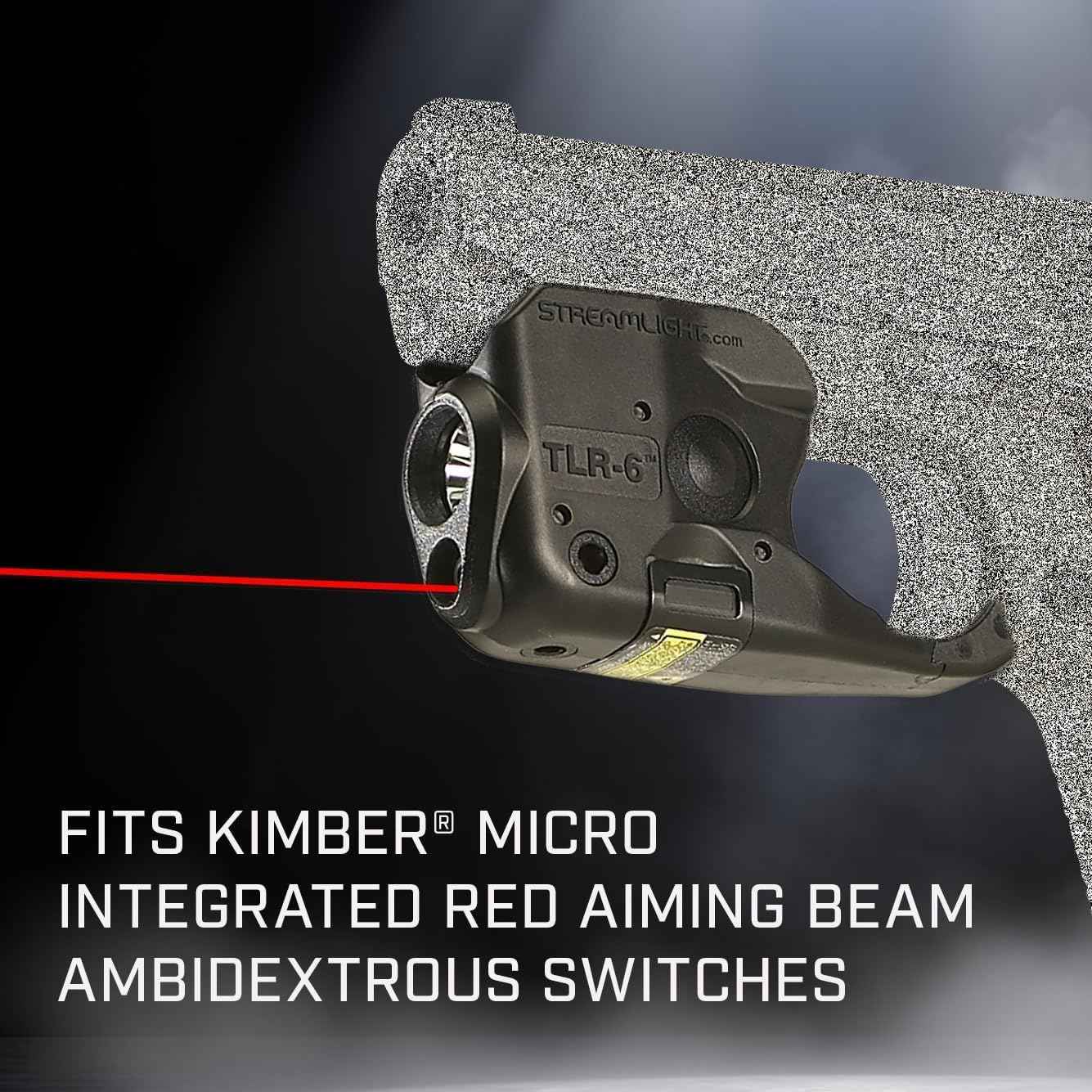 Streamlight TLR-6 Tactical Weapon Light with Red Laser for Kimber Micro .380ACP - 100 Lumens