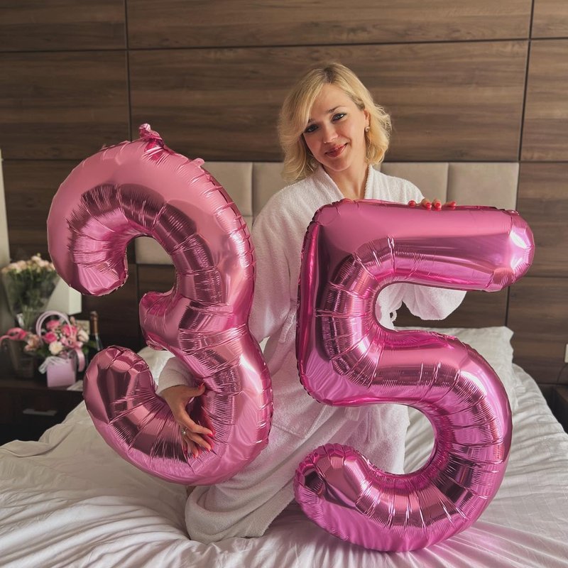 Pink Number 21 Balloons 40 inch, 21 Number Balloons, 21st Birthday Decorations, 21 Year Old Women Pink Party Supplies