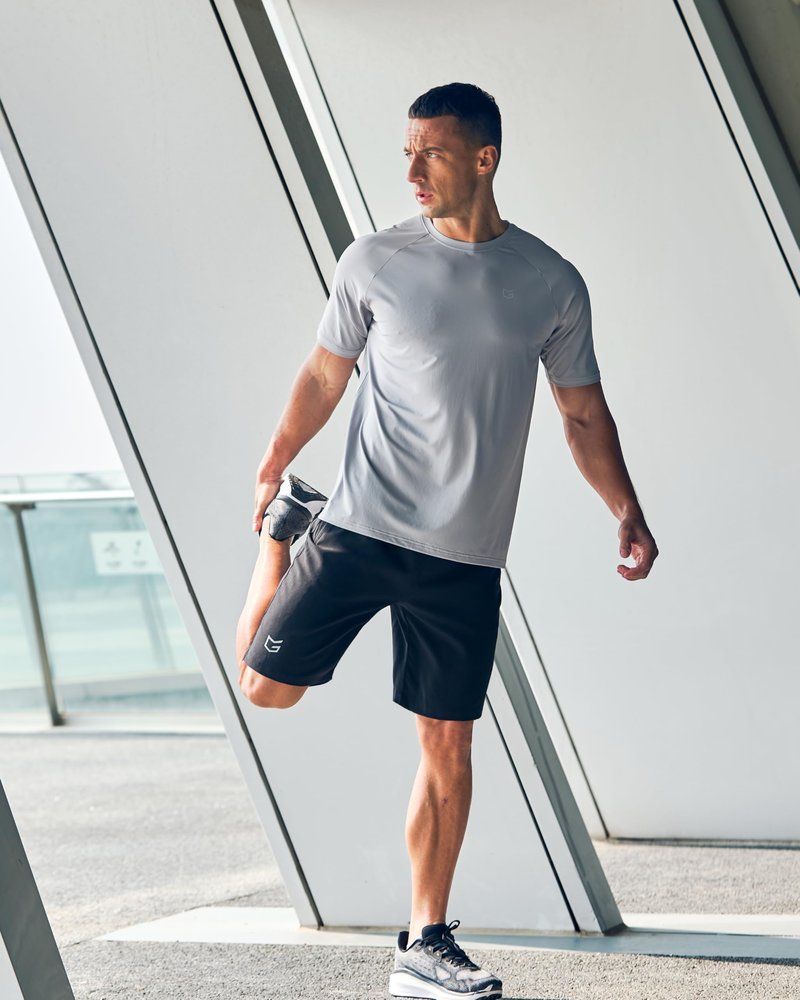 Men's Athletic Running Shorts with Zipper Pockets Quick Dry 7"/ 5"/ 9" Workout Gym Shorts for Basketball Hiking(Black,9XS)