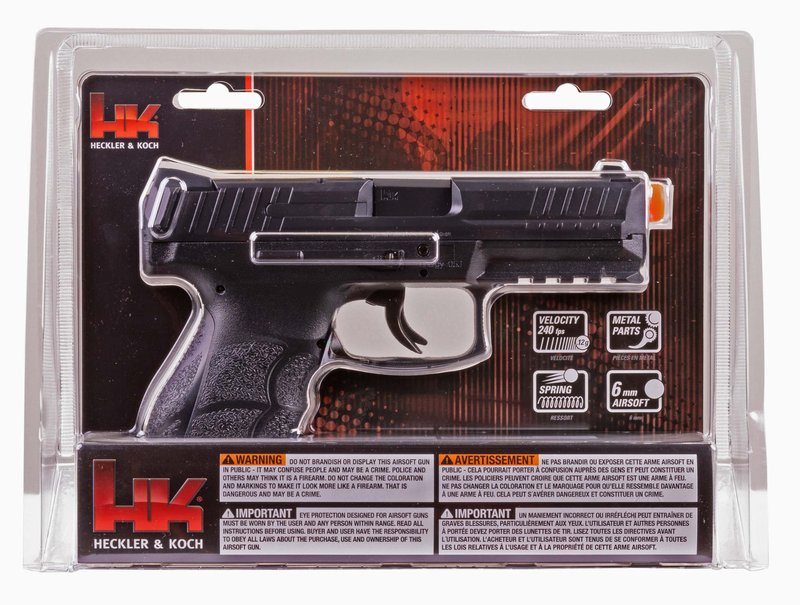 Elite Force HK Heckler & Koch VP9 6mm BB Pistol Airsoft Gun, Standard , Black