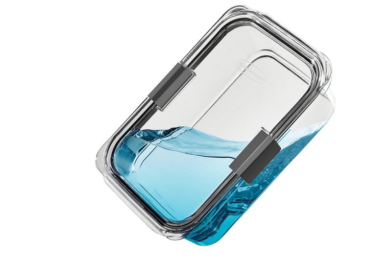 Rubbermaid Brilliance Large Food Storage Container, 9.6 Cup, BPA-Free, Leak-Proof, Clear