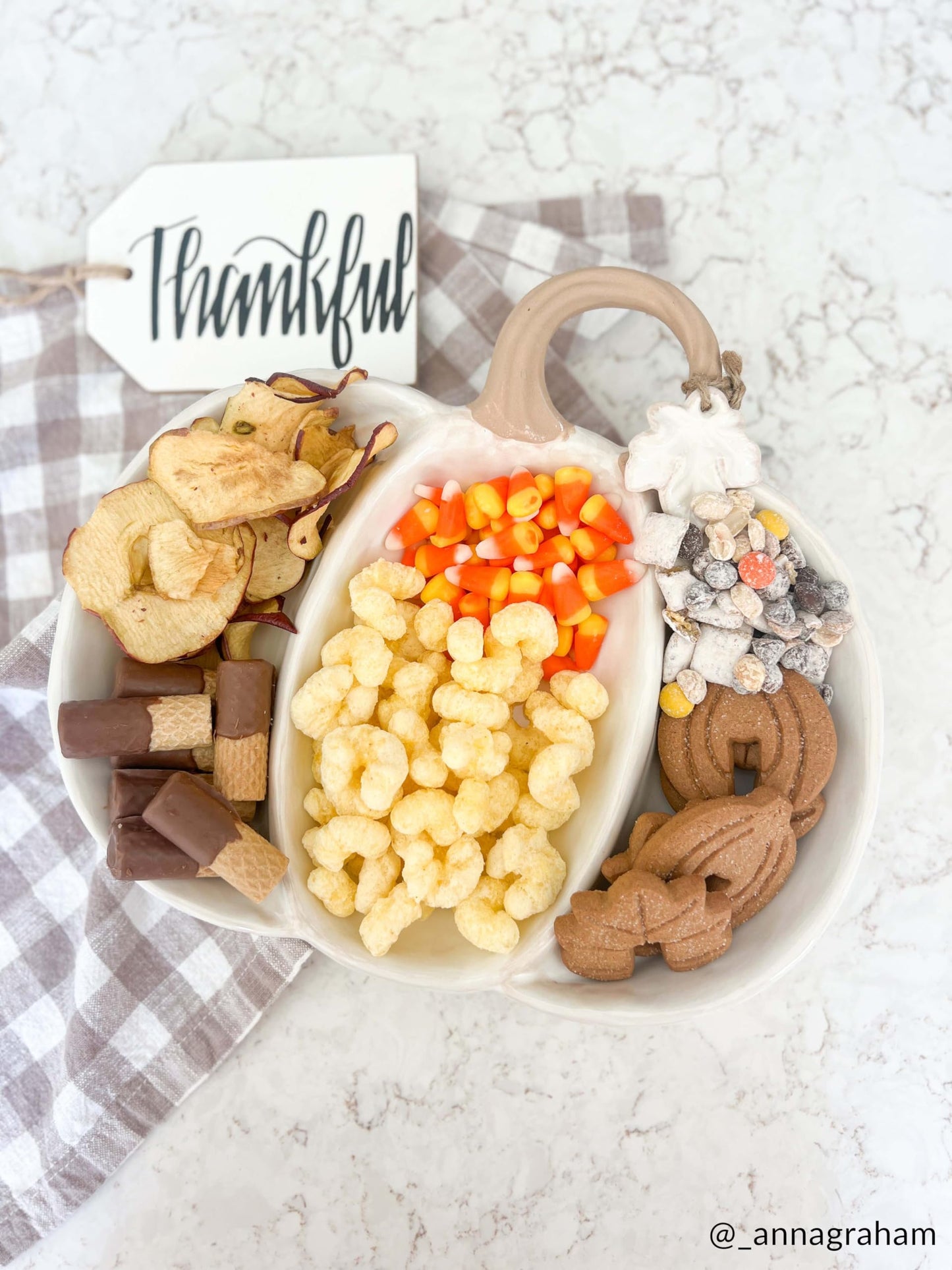 Mud Pie Pumpkin Tidbit Dish, White; dish 4 3/4" x 5 3/4" | spoon 5"