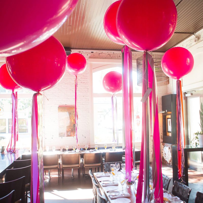 PartyWoo Hot Pink Balloons 4pcs 36 Inch Magenta Fuchsia Balloons for Baby Shower Gender Reveal Engagement Bachelorette Wedding Bridal Shower Anniversary Birthday Party Decorations Pink-Y12