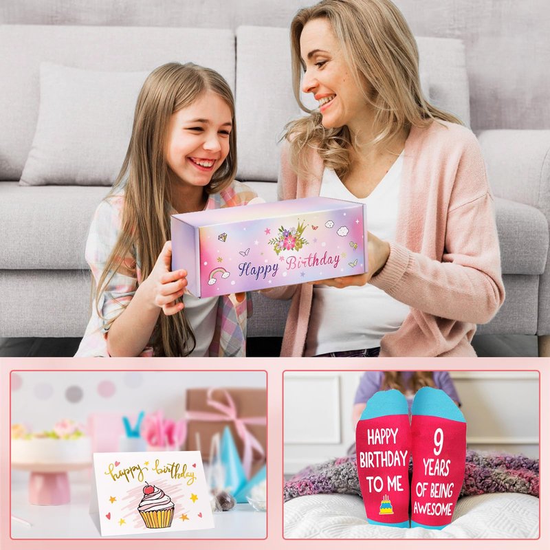 Juesly Gifts for 9 Year Old Girl, 9 Year Old Girl Birthday Gifts for Daughter, Granddaughter, Niece, 9th Birthday Gift for Girls Ideas
