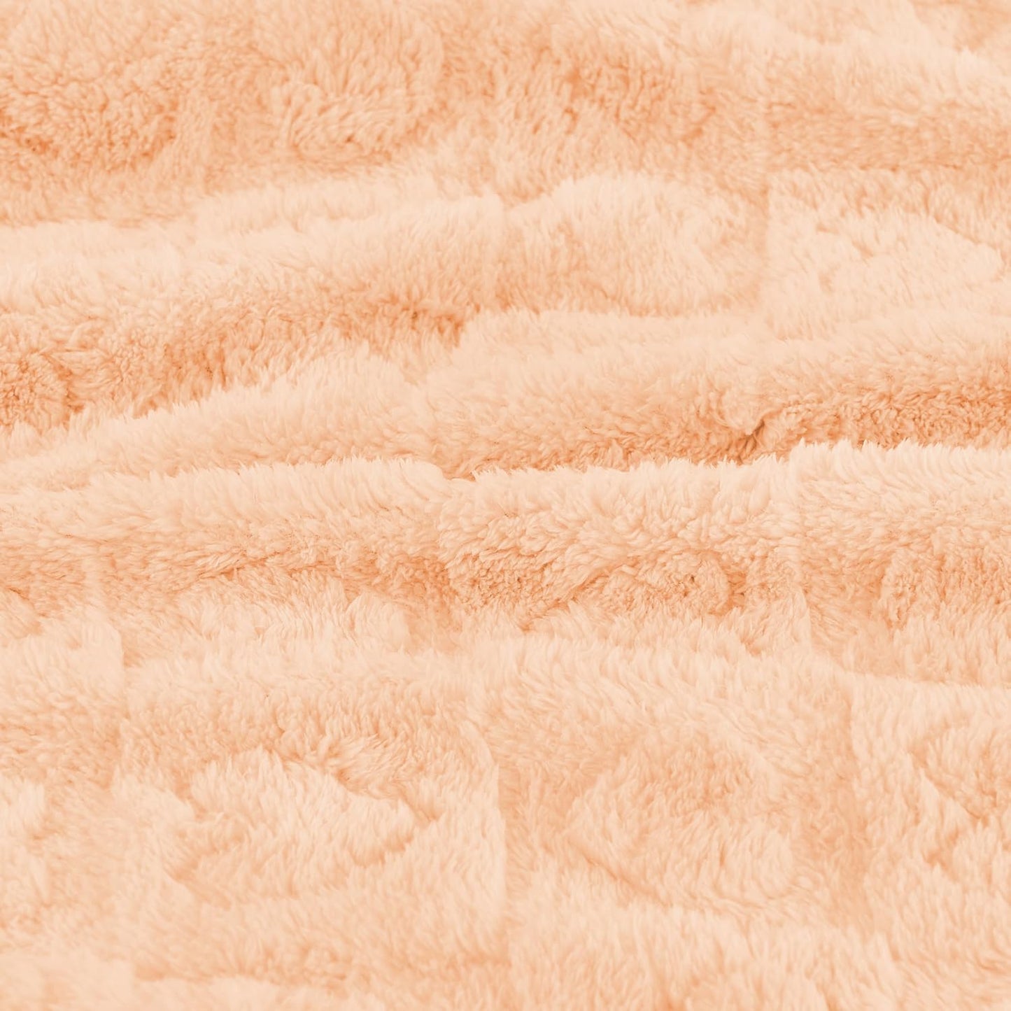Yurhap Fleece Baby Blanket - Ultra Soft Heart Checkered Design | Cozy 30"x40" Apricot Pink for Infants