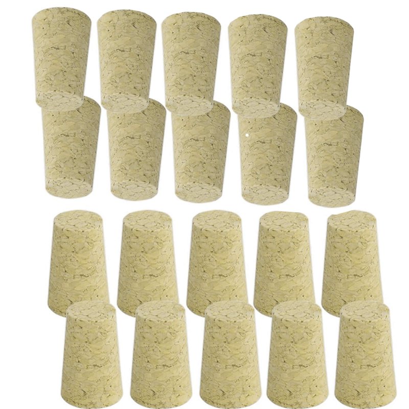 Enkrio 50pcs Natural Soft Wine Corks, Wine Making Crafts Wood Cork Stopper Replacement Corks For Wine Bottles