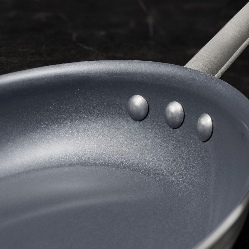 Tramontina Professional 10-Inch Ceramic Non Stick Frying Pan, Heavy-Gauge Aluminum Skillet with Ceramic Nonstick Coating, Dishwasher and Oven Safe, Gray