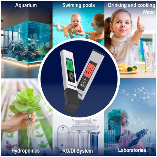 Divolight 4-in-1 Digital pH/ORP / H2 / Temp Meter with ATC, 0.01 Resolution High Accuracy Hydrogen Concentration Tester for Drinking Water Hydroponics Aquariums Swimming Pool Laboratory