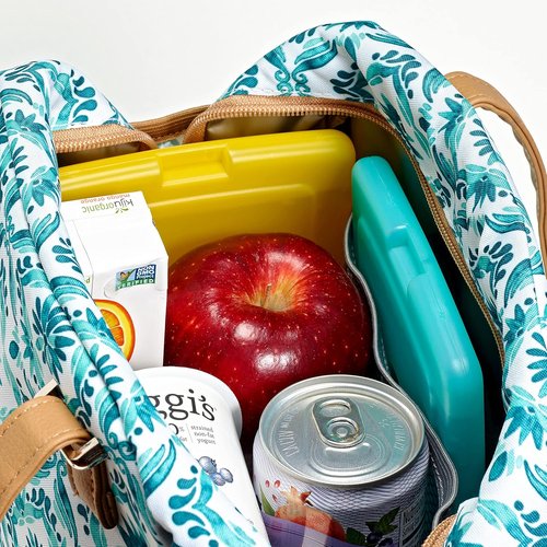Cool Coolers By Fit & Fresh Slim Ice Packs - Quick Freeze, Space-Saving Design, Multi-Colored 4-Pack