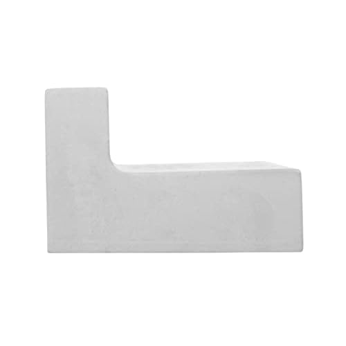 Teak Tuning Monument Series Concrete Fingerboard Ledge Obstacle - 5" Wide, 2" Tall - Ultra Premium, Super Durable Polymer Modified Concrete - Sterling Gray Colorway