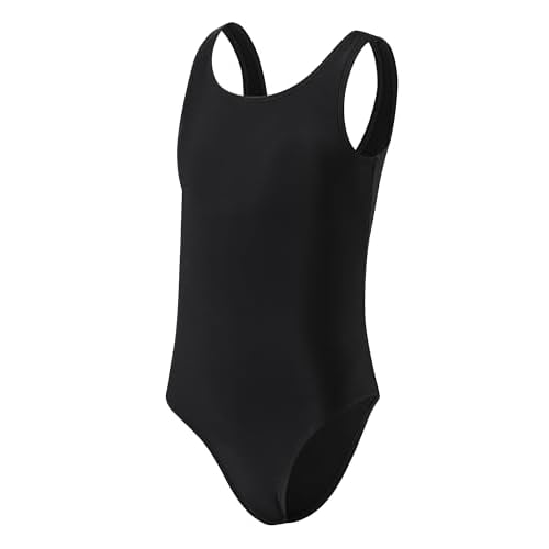 Girls Swimsuits for Girl One Piece Swimsuit Solid Color Girls' Swimwear Cute Kids Bathing Suit Quick Dry 6-16Y Yizuoding005