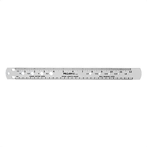 Bike Spoke Length, Ball Bearing, Crank Cotter and Nipple Size Ruler Gauge Tool for MTB Road Bicycle Measuring