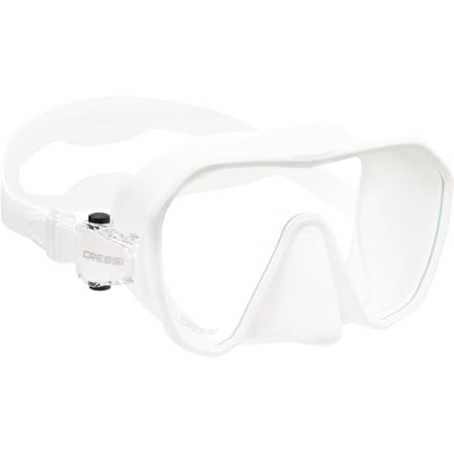 Cressi Adult Frameless Diving Mask - Wide View Mono Lens - Low Internal Volume - Pure Soft Silicone - Z2S: Designed in Italy by Cressi