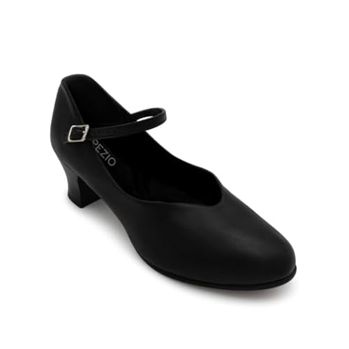 Capezio Women's Jr. Footlight Character Shoe,Black,7.5 M US