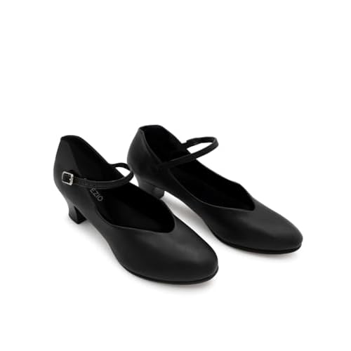 Capezio Women's Jr. Footlight Character Shoe,Black,9 M US